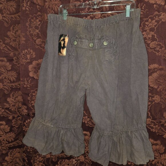 Magnolia Pearl Plum Heavy Linen Ruffled Bloomers - Picture 3 of 8